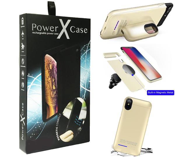iPhone XS MAX POWER X Battery Case 5000mAh With Magnetic Kickstand